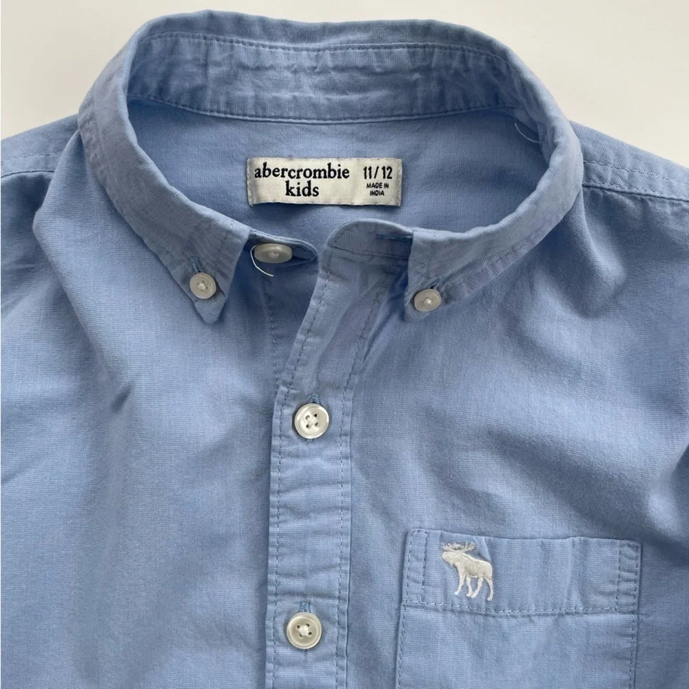 Abercrombie Kids Blue Oxford style Button Down Shirts LOT OF TWO Size 11/12 - Picture 8 of 9